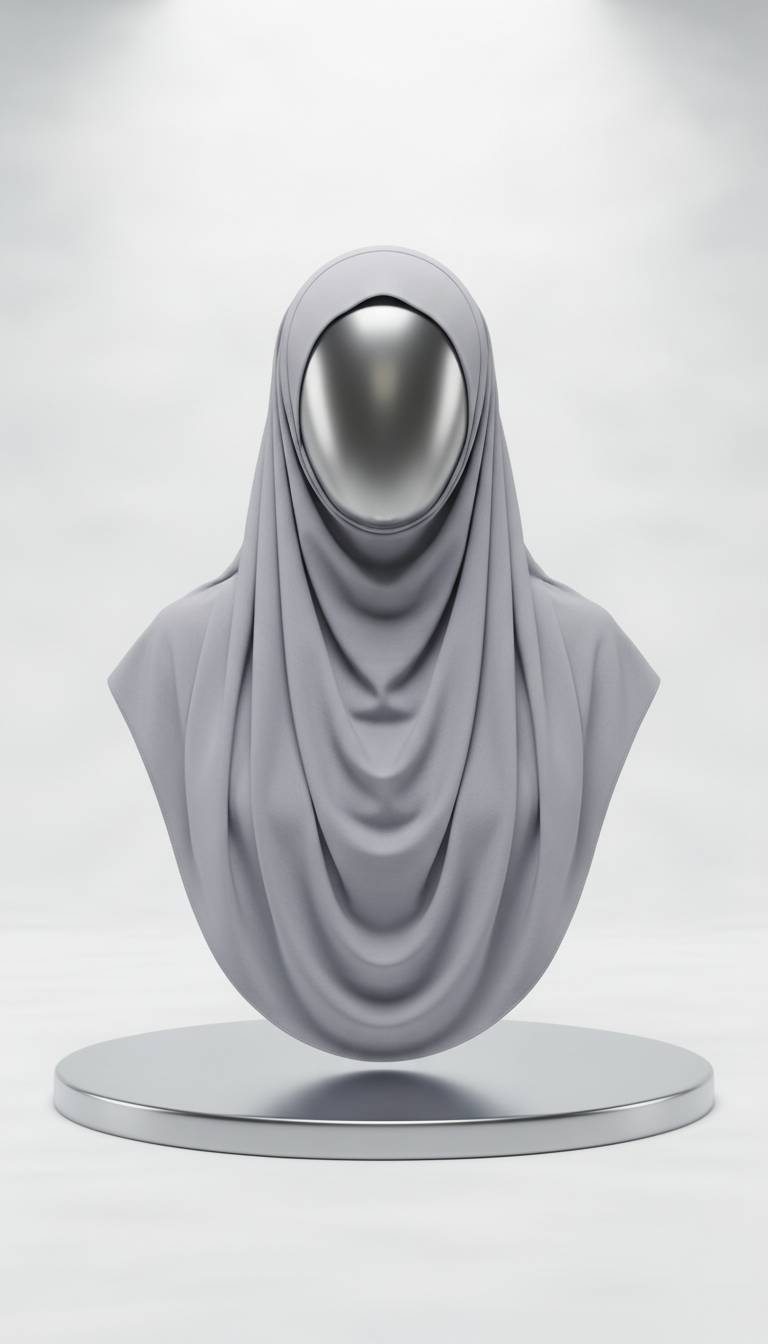 Hijab Gris Perle